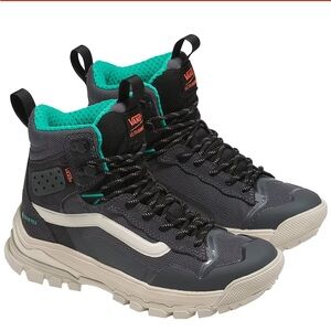 Vans Gray and Teal Winter Boots